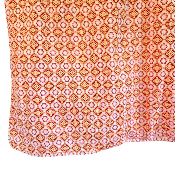 Island Republic Womens Sleeveless Buttton Front Belted Dress Large Yellow Orange - Picture 13 of 16